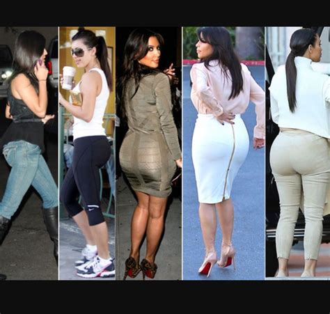 kim kardashian butt evolution